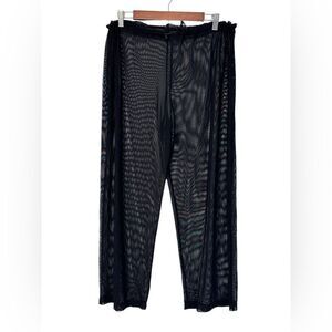 In The Shade Sheer Black Drawstring Pants Size Large